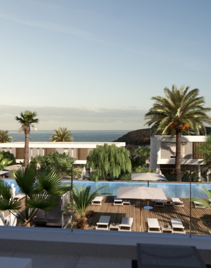 Villas. Tenerife. Vistas al mar. Horizonte
