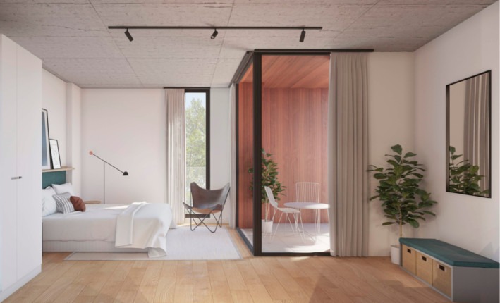 Terraza. Vistas. Habitación amplia.